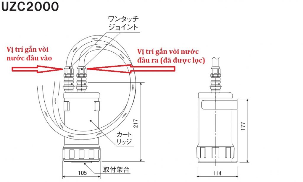 Lọc nước trực tiếp CleanSui – Mitsubishi Nhật Bản