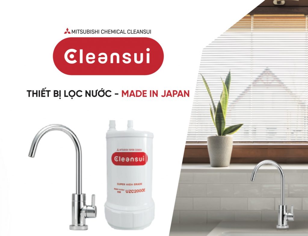 lọc nước Mitsubishi CleanSui A101E lắp kèm cho tủ lạnh Side by Side